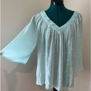 No Boundaries light blue top